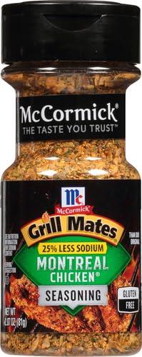 image:imageMcCormick Grill Mates 25 Less Sodium Montreal Chicken Seasoning 287 oz Pack of 6287 Ounce Pack of 2