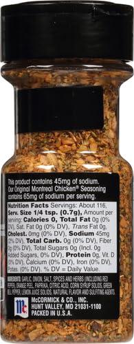 image:imageMcCormick Grill Mates 25 Less Sodium Montreal Chicken Seasoning 287 oz Pack of 6287 Ounce Pack of 2