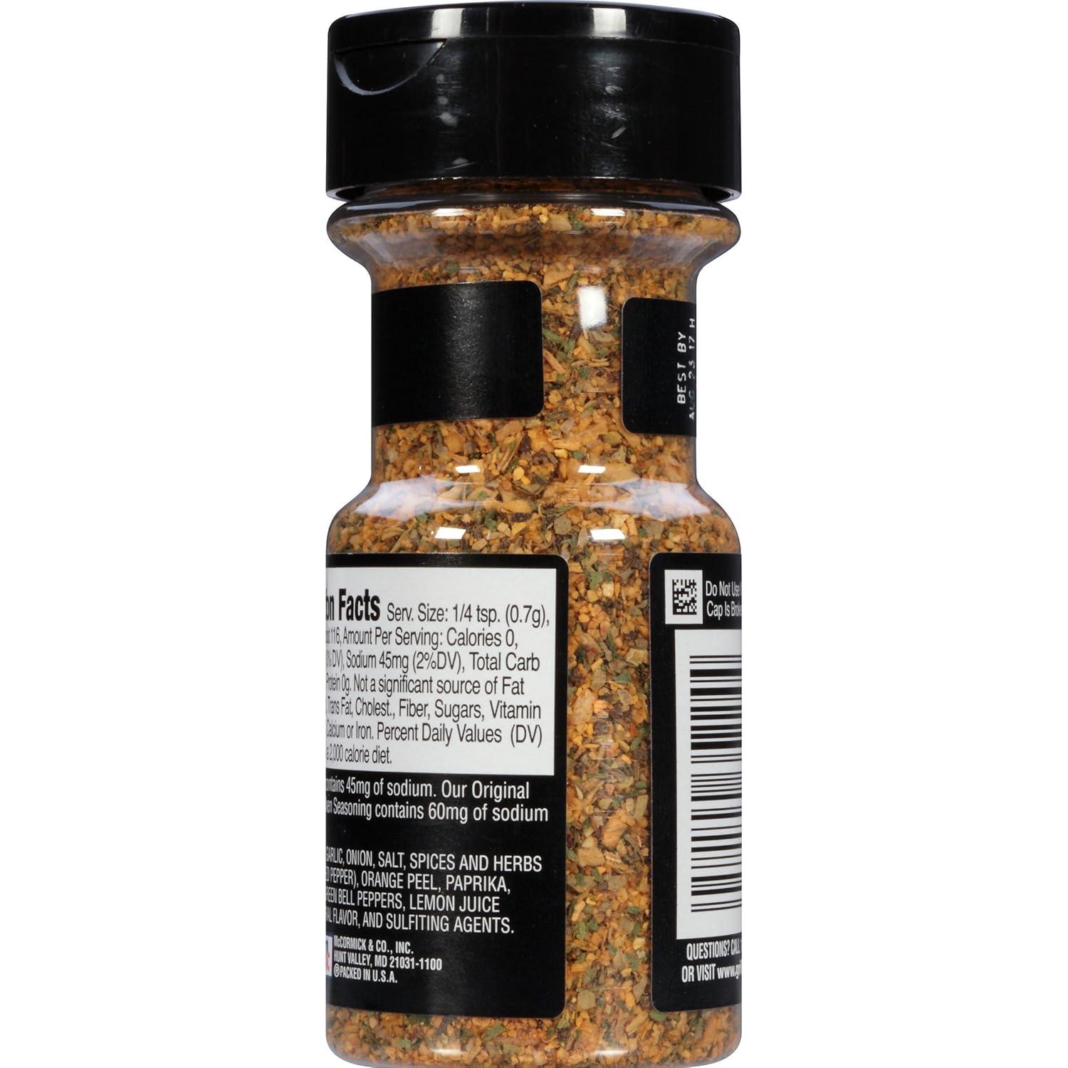 image:imageMcCormick Grill Mates 25 Less Sodium Montreal Chicken Seasoning 287 oz Pack of 6287 Ounce Pack of 2