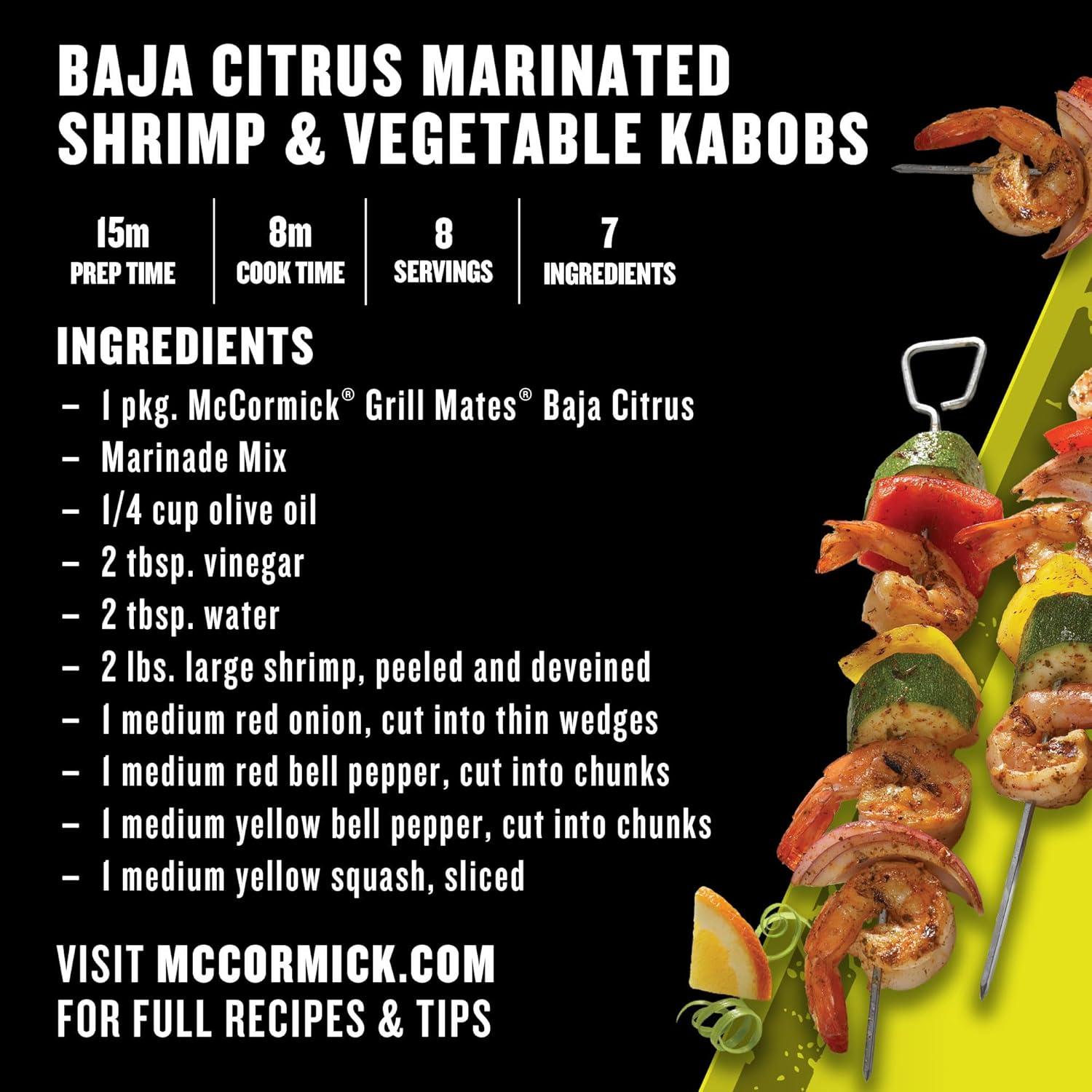 image:imageMcCormick Grill Mates Baja Citrus Marinade Mix 1 oz1 Ounce Pack of 1
