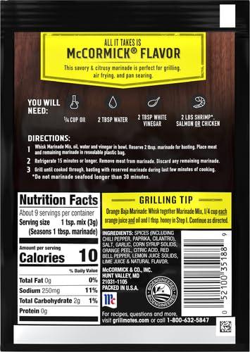 image:imageMcCormick Grill Mates Baja Citrus Marinade Mix 1 oz1 Ounce Pack of 4