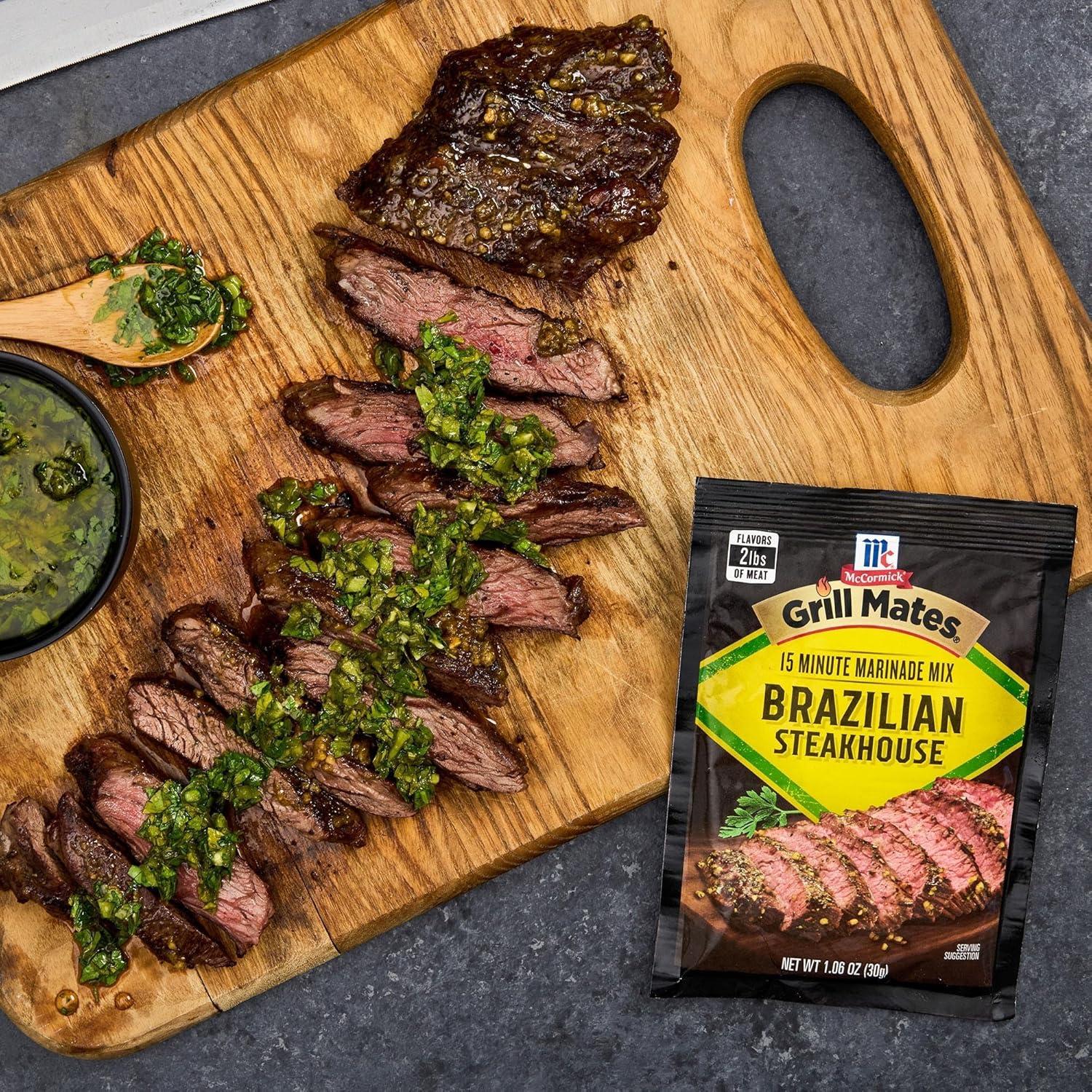 image:imageMcCormick Grill Mates Brazilian Steakhouse Seasoning 212 oz Pack of 6212 Ounce Pack of 1