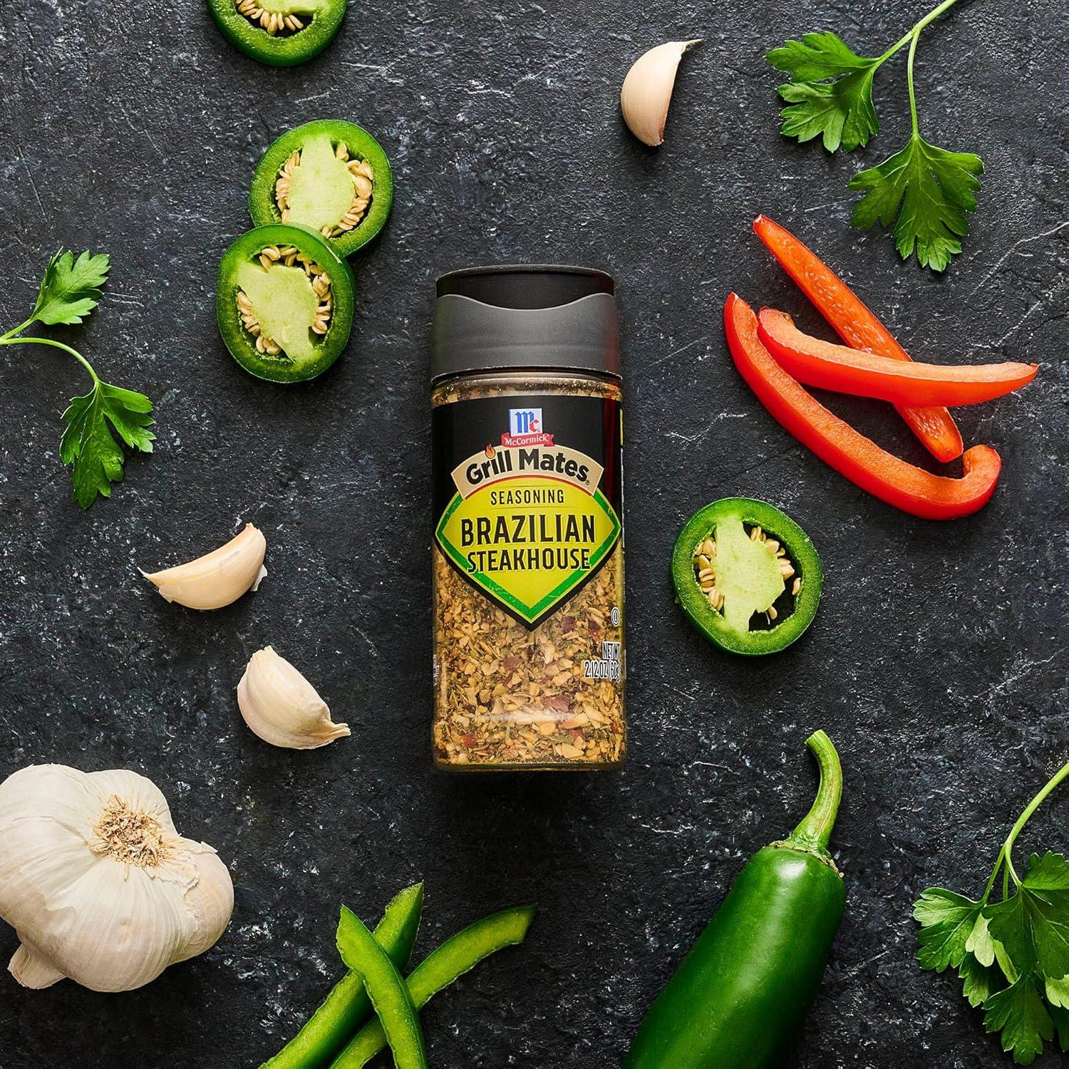 image:imageMcCormick Grill Mates Brazilian Steakhouse Seasoning 212 oz Pack of 6212 Ounce Pack of 6