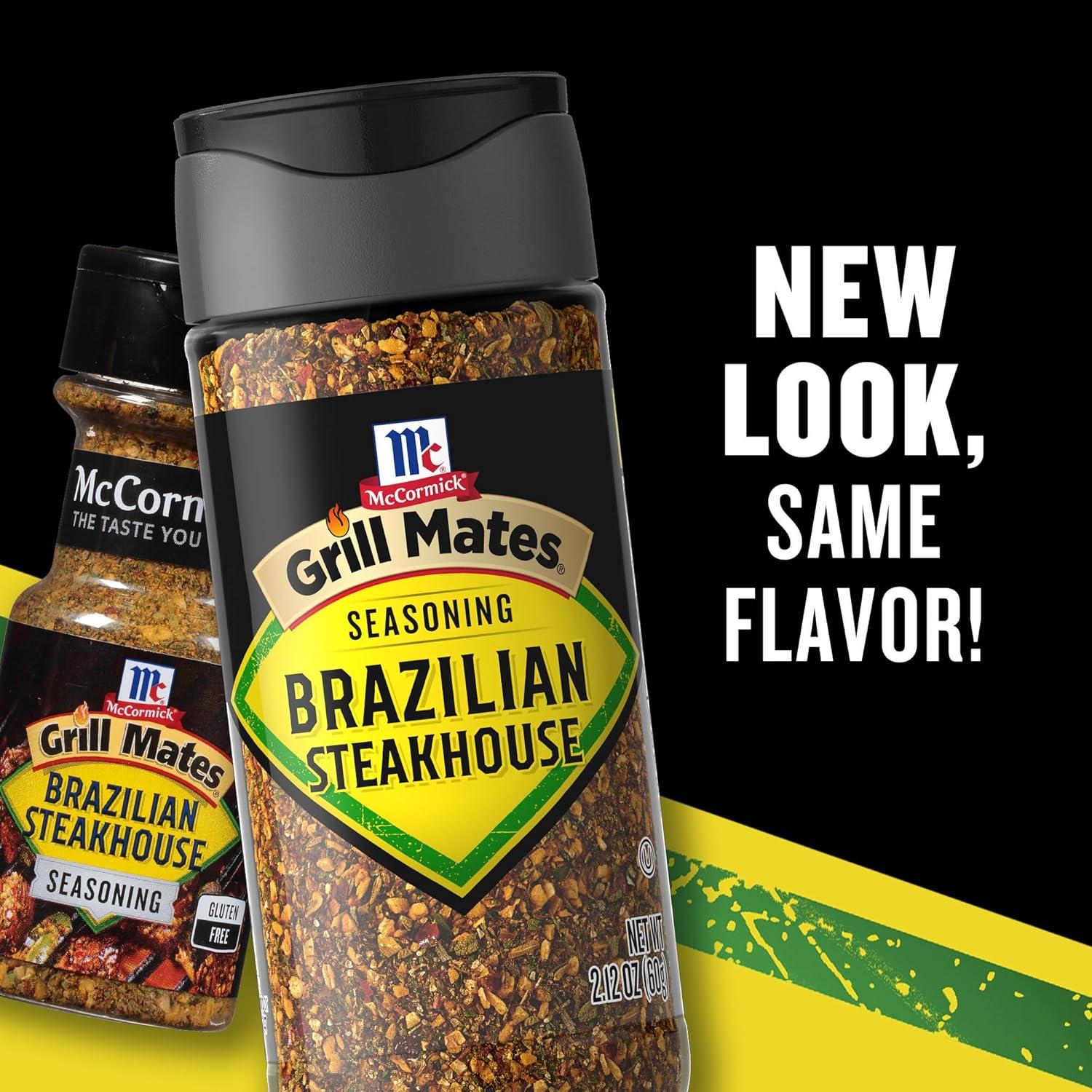 image:imageMcCormick Grill Mates Brazilian Steakhouse Seasoning 212 oz Pack of 6212 Ounce Pack of 6