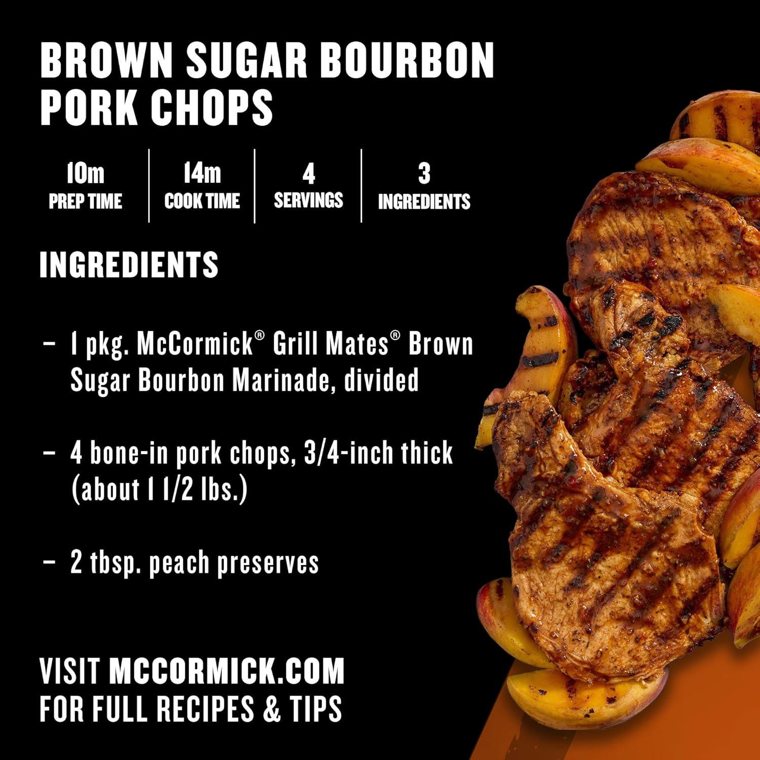 image:imageMcCormick Grill Mates Brown Sugar Bourbon 30 Minute Marinade 5 oz
