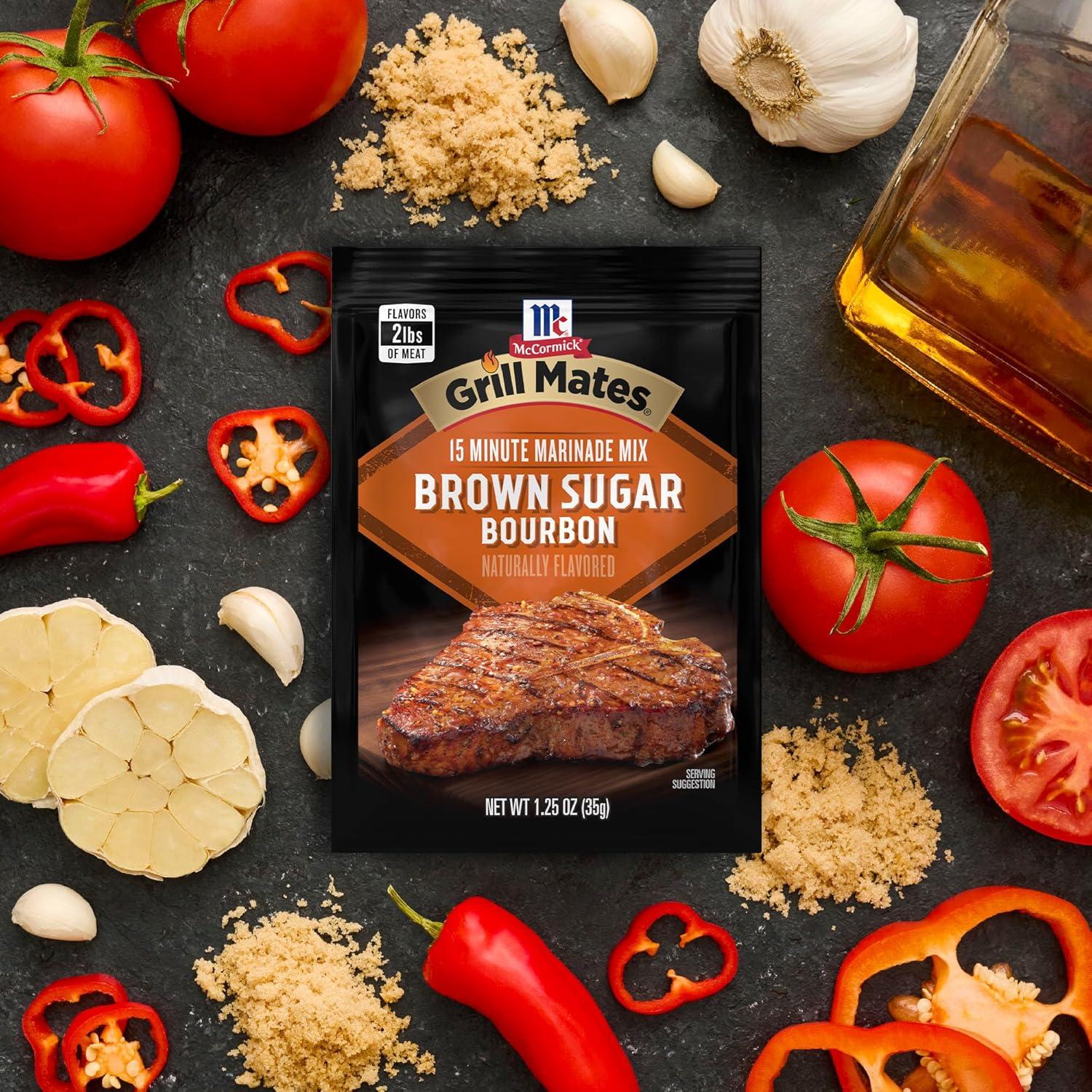 image:imageMcCormick Grill Mates Brown Sugar Bourbon Marinade 125 oz Pack of 12125 Ounce Pack of 1