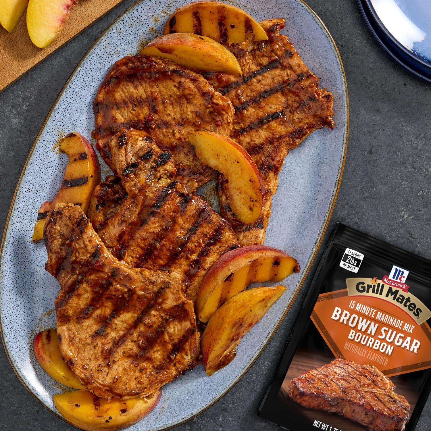 image:imageMcCormick Grill Mates Brown Sugar Bourbon Marinade 125 oz Pack of 12125 Ounce Pack of 1