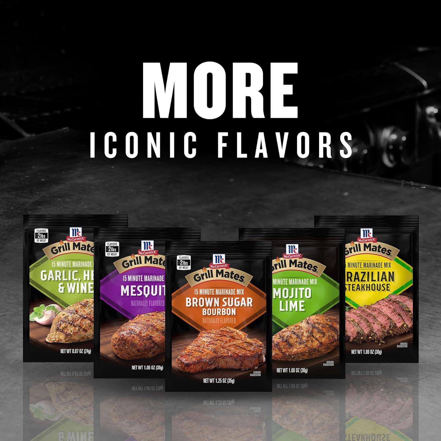 image:imageMcCormick Grill Mates Brown Sugar Bourbon Marinade 125 oz Pack of 12125 Ounce Pack of 1