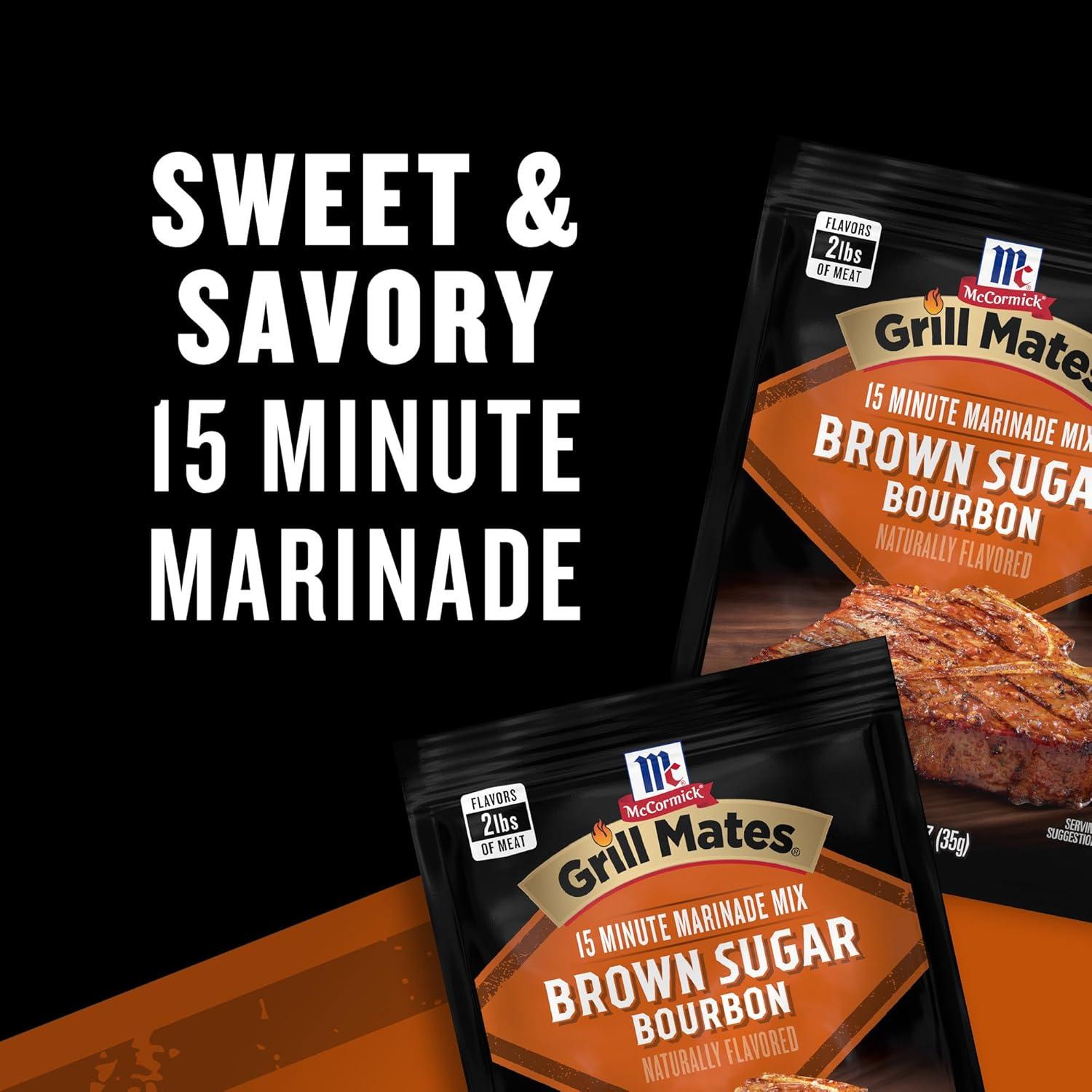 image:imageMcCormick Grill Mates Brown Sugar Bourbon Marinade 125 oz Pack of 12125 Ounce Pack of 1