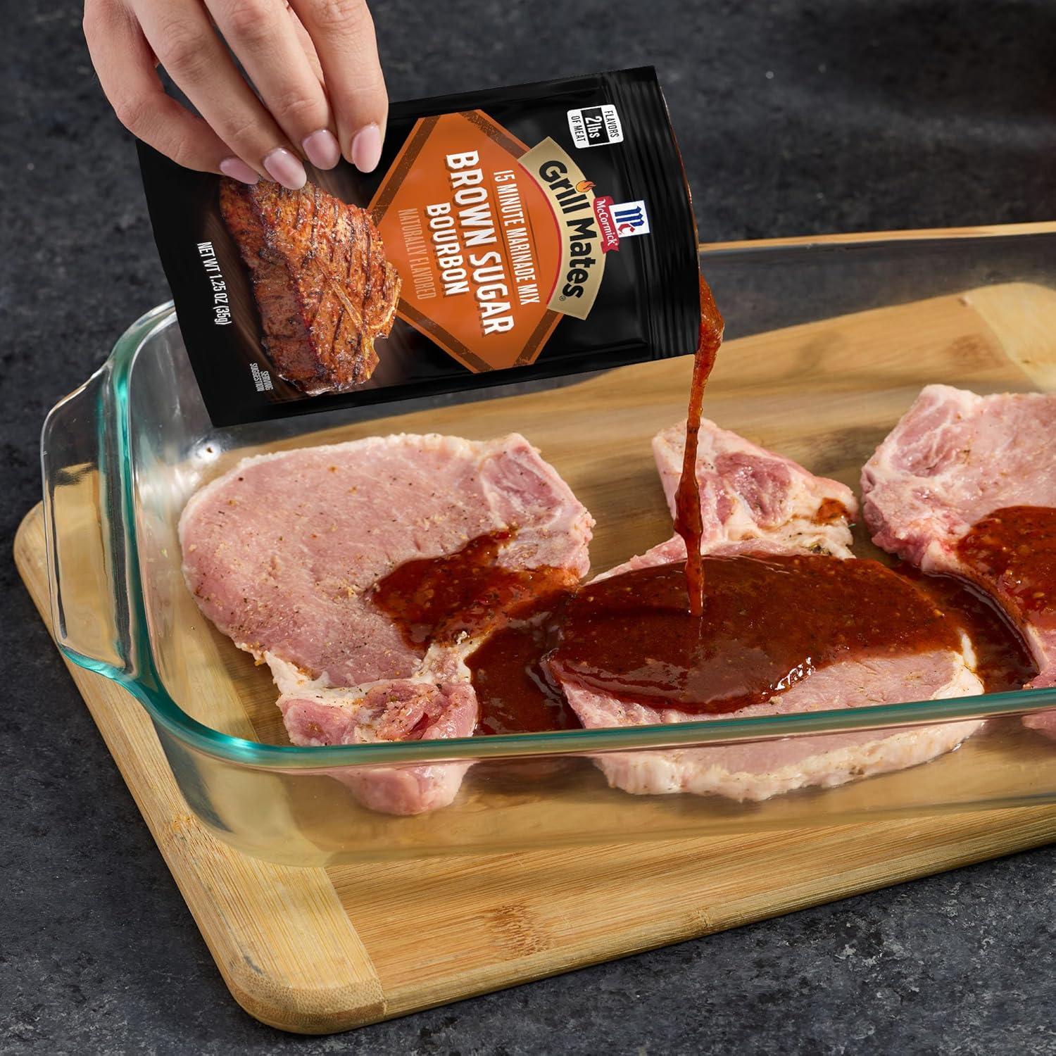 image:imageMcCormick Grill Mates Brown Sugar Bourbon Marinade 125 oz Pack of 12125 Ounce Pack of 1