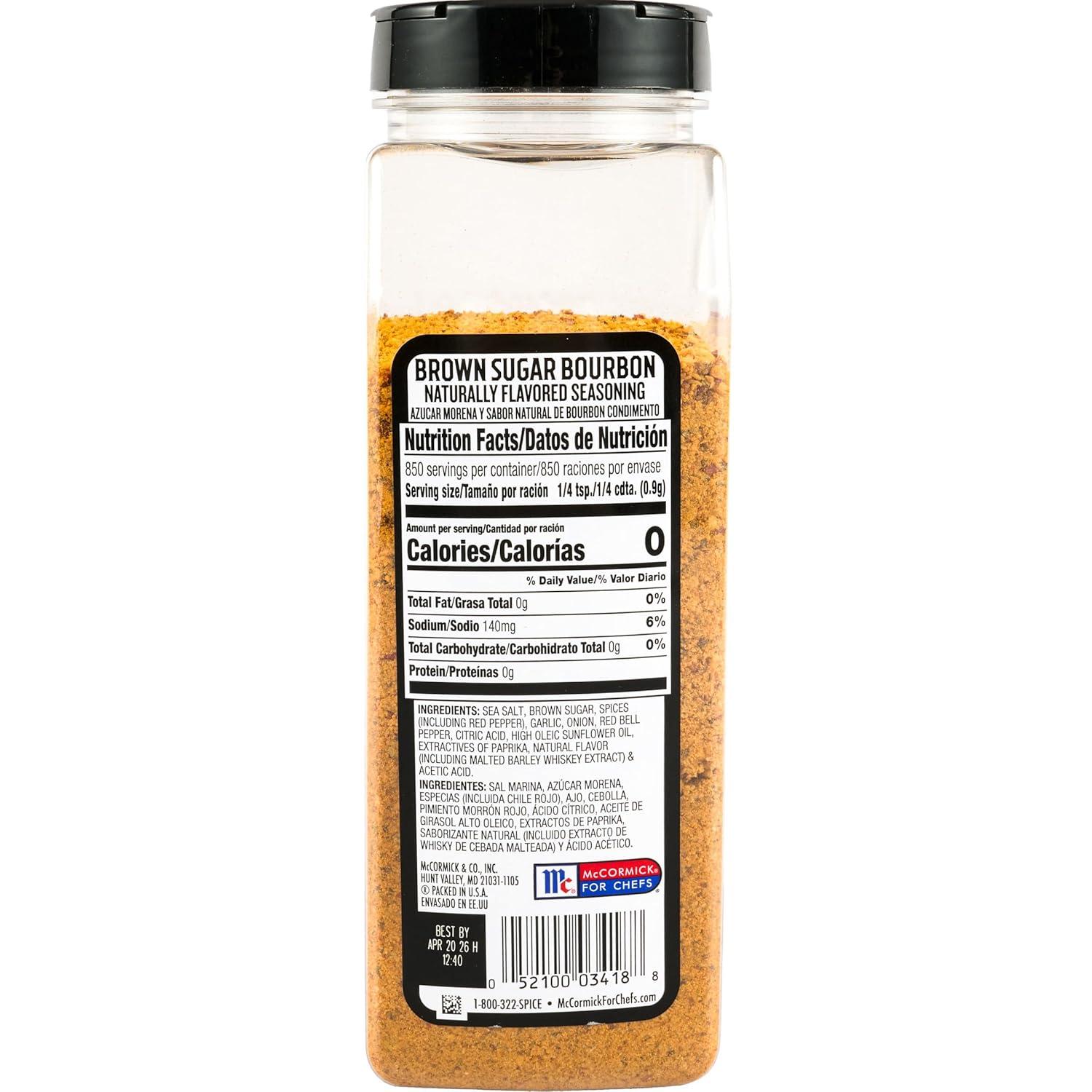image:imageMcCormick Grill Mates Brown Sugar Bourbon Seasoning 27 oz One 27 Ounce Container of Brown Sugar Bourbon Seasoning Made of Molasses Red Bell Peppers and More for Steak Poultry and Vegetables27 Ounce Pack of 1