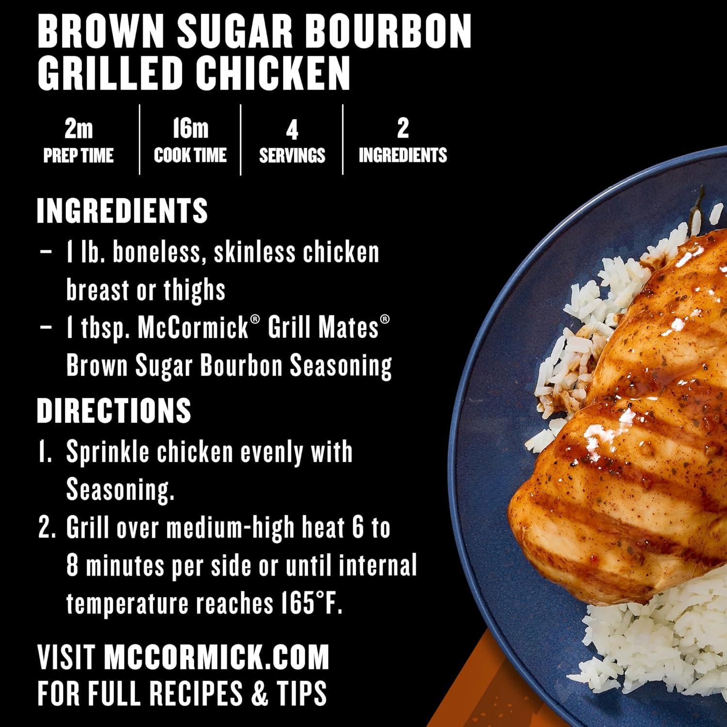 image:imageMcCormick Grill Mates Brown Sugar Bourbon Seasoning 27 oz One 27 Ounce Container of Brown Sugar Bourbon Seasoning Made of Molasses Red Bell Peppers and More for Steak Poultry and Vegetables27 Ounce Pack of 1