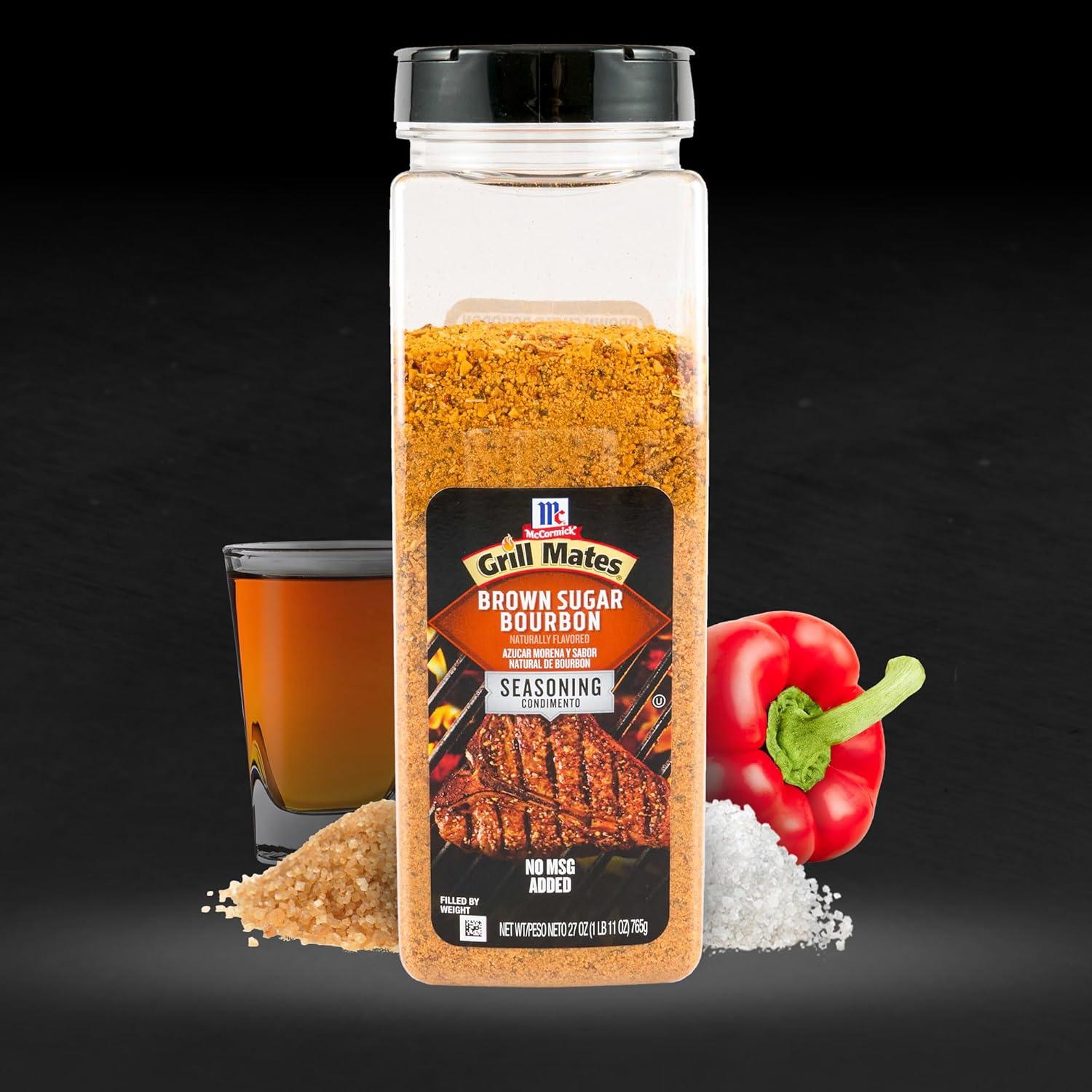 image:imageMcCormick Grill Mates Brown Sugar Bourbon Seasoning 27 oz One 27 Ounce Container of Brown Sugar Bourbon Seasoning Made of Molasses Red Bell Peppers and More for Steak Poultry and Vegetables27 Ounce Pack of 1
