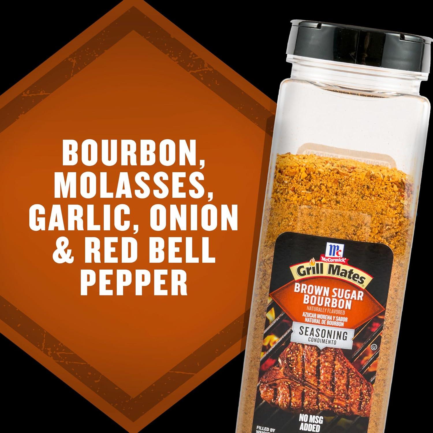 image:imageMcCormick Grill Mates Brown Sugar Bourbon Seasoning 27 oz One 27 Ounce Container of Brown Sugar Bourbon Seasoning Made of Molasses Red Bell Peppers and More for Steak Poultry and Vegetables27 Ounce Pack of 6