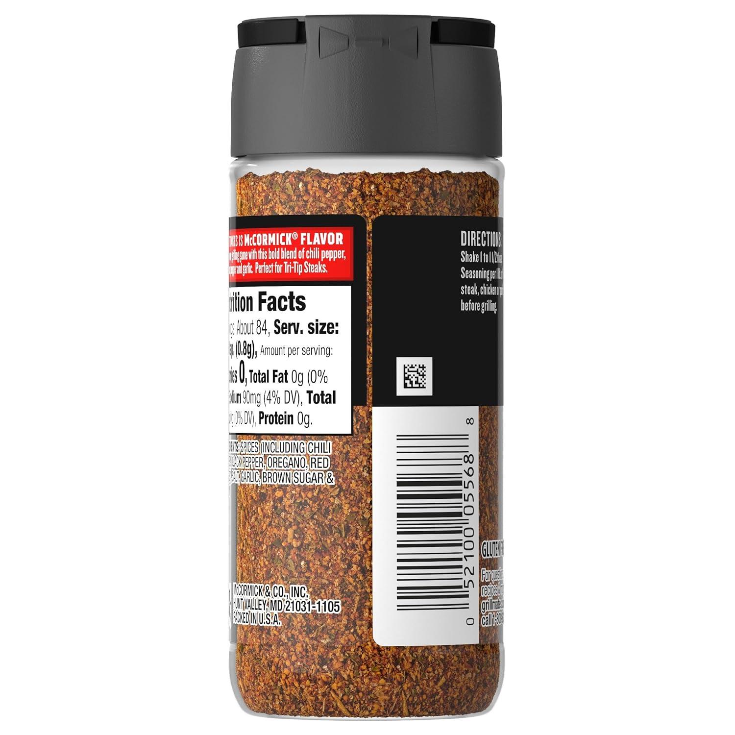 image:imageMcCormick Grill Mates Chili Garlic TriTip Seasoning 237 oz Pack of 6