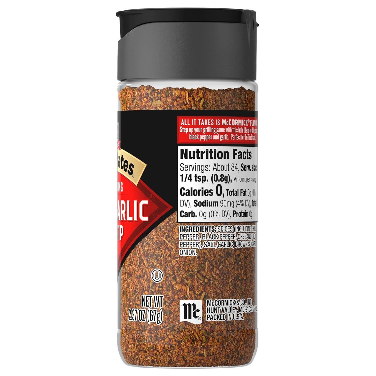 image:imageMcCormick Grill Mates Chili Garlic TriTip Seasoning 237 ozChili Garlic TriTip