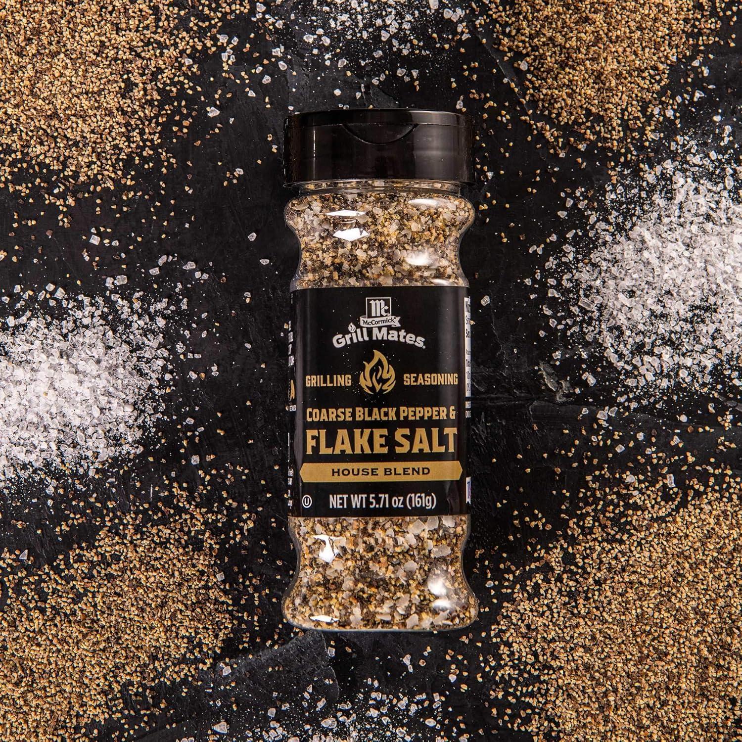 image:imageMcCormick Grill Mates Coarse Black Pepper amp Flake Salt Grilling Seasoning 571 ozCoarse Black Pepper Flake Salt