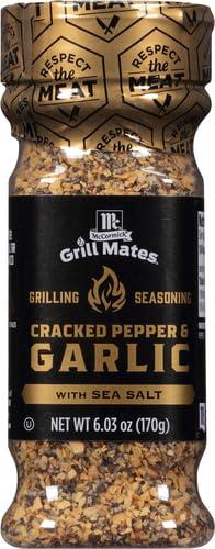 image:imageMcCormick Grill Mates Coarse Black Pepper amp Flake Salt Grilling Seasoning 571 ozCracked Pepper Garlic