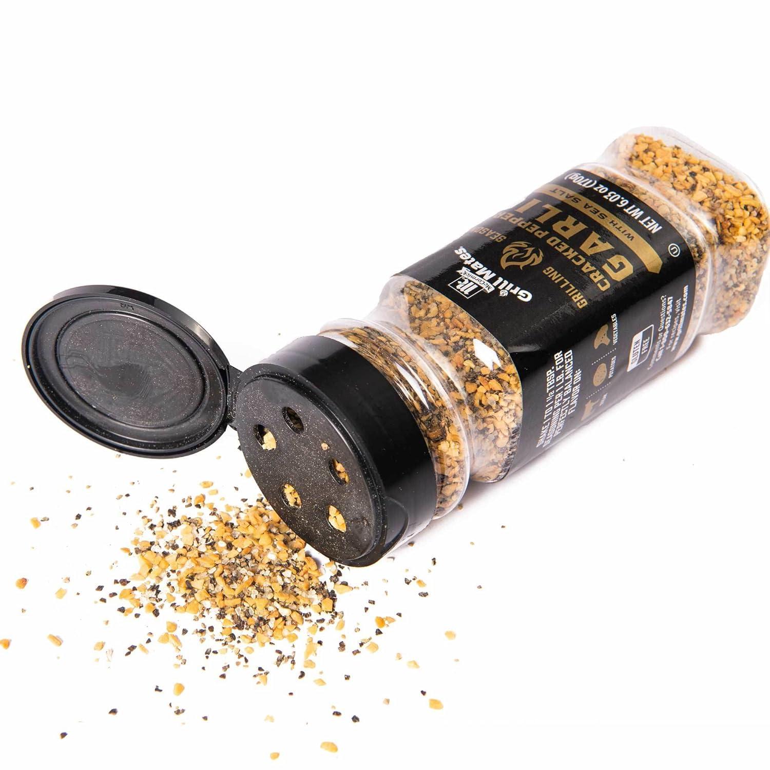 image:imageMcCormick Grill Mates Coarse Black Pepper amp Flake Salt Grilling Seasoning 571 ozCracked Pepper Garlic