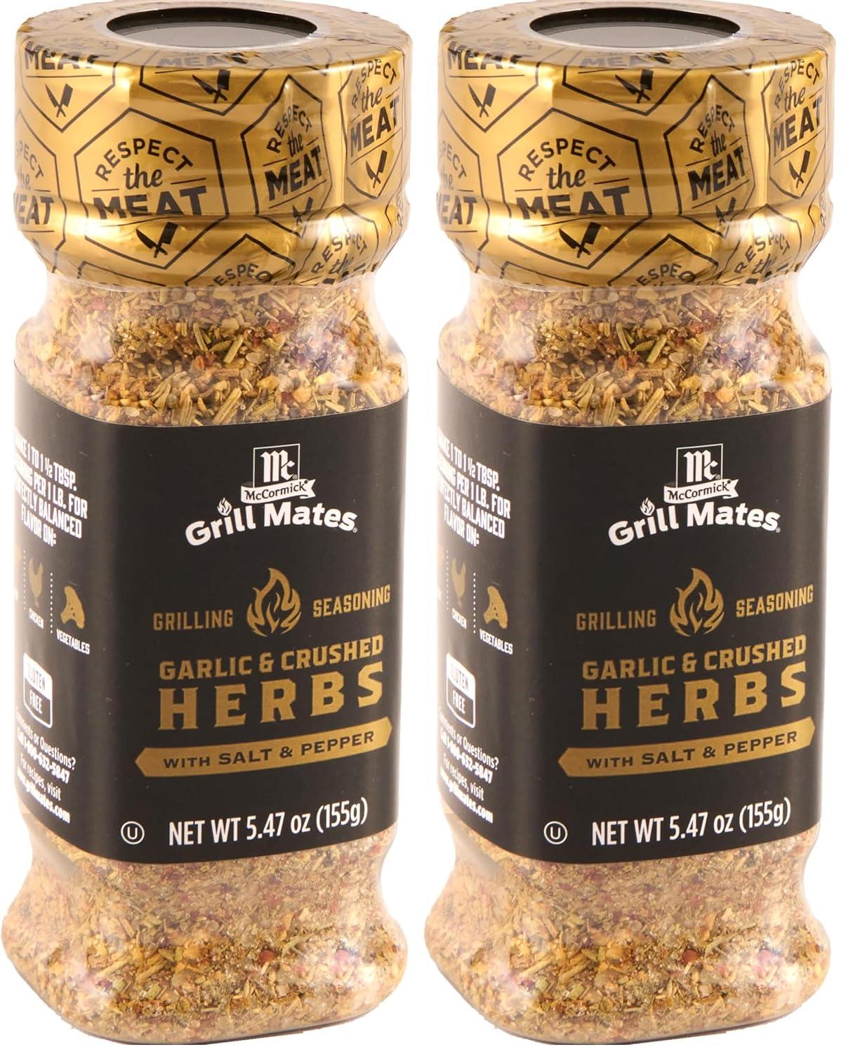 image:imageMcCormick Grill Mates Coarse Black Pepper amp Flake Salt Grilling Seasoning 571 ozGarlic Crushed Herbs