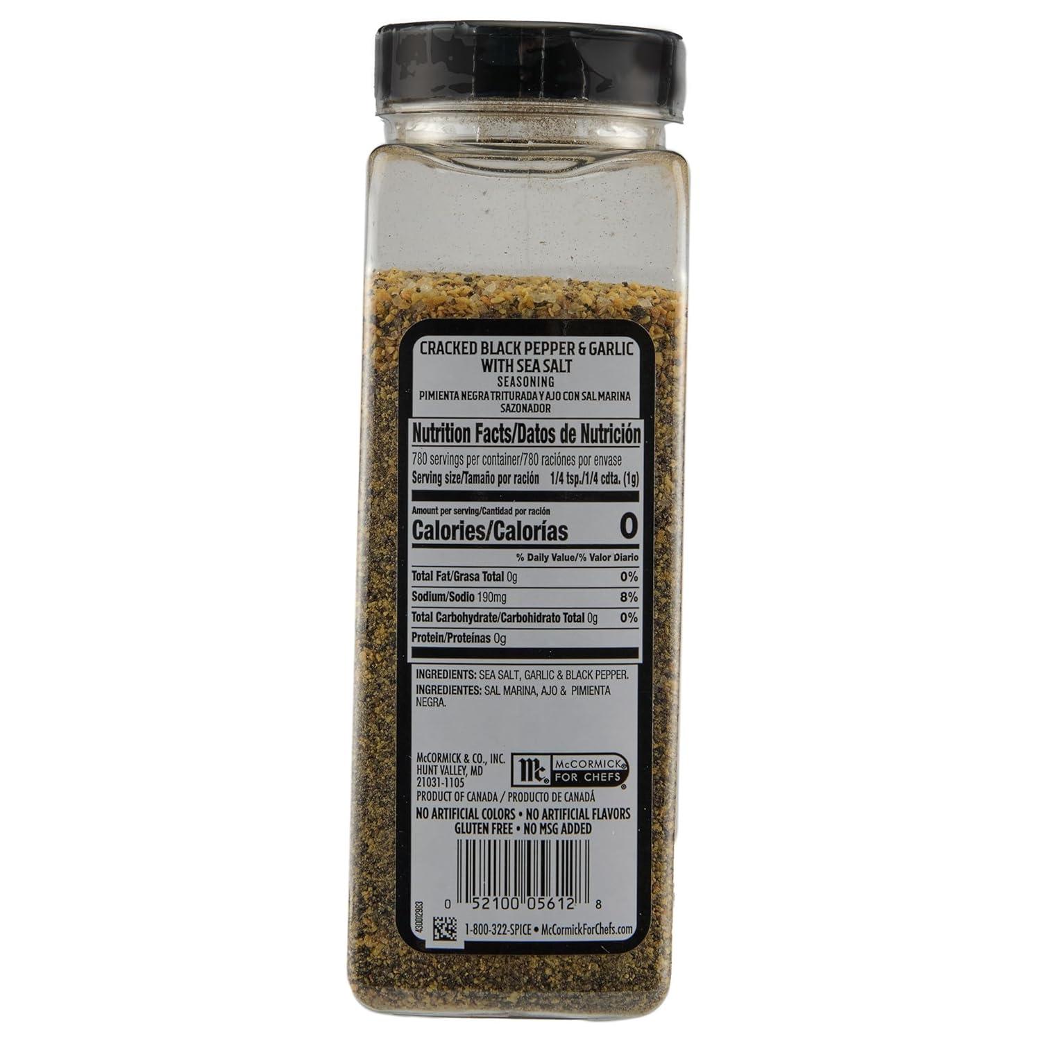 image:imageMcCormick Grill Mates Cracked Black Pepper amp Garlic with Sea Salt Seasoning 2752 oz