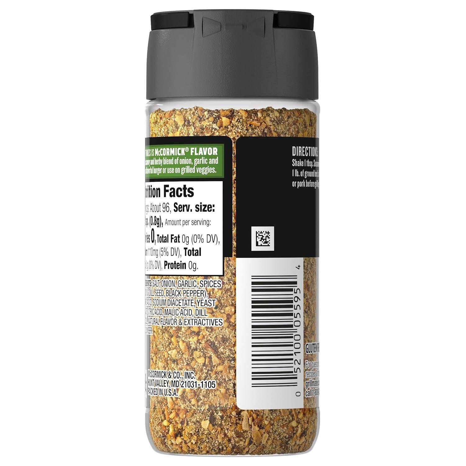 image:imageMcCormick Grill Mates Dill Pickle Seasoning 275 oz Pack of 6
