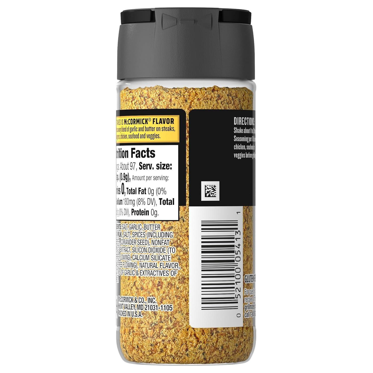 image:imageMcCormick Grill Mates Garlic Butter Seasoning 31 oz Pack of 631 Ounce Pack of 1