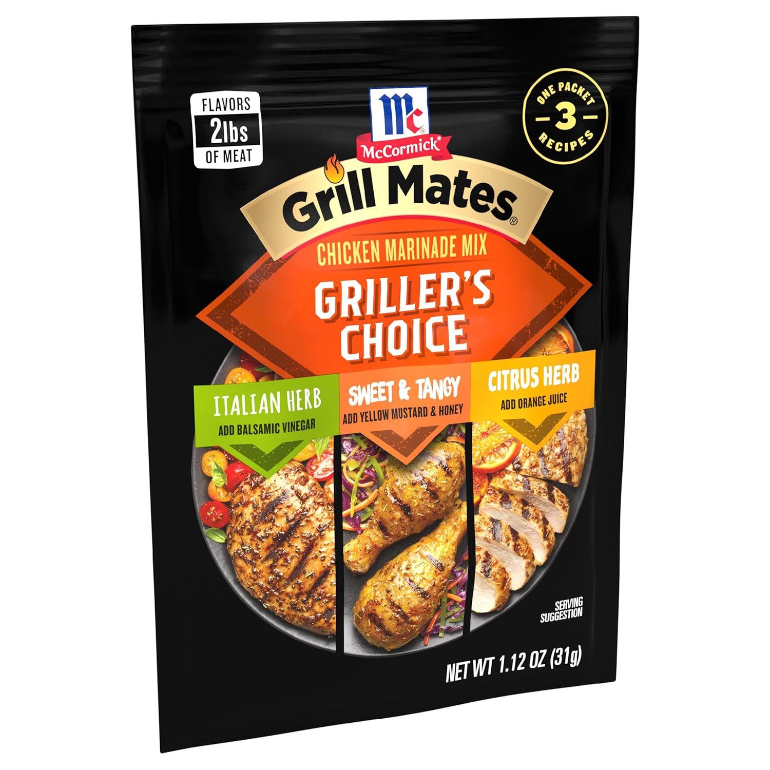 image:imageMcCormick Grill Mates Grillers Choice Chicken Marinade Mix 112 oz112 Ounce Pack of 12