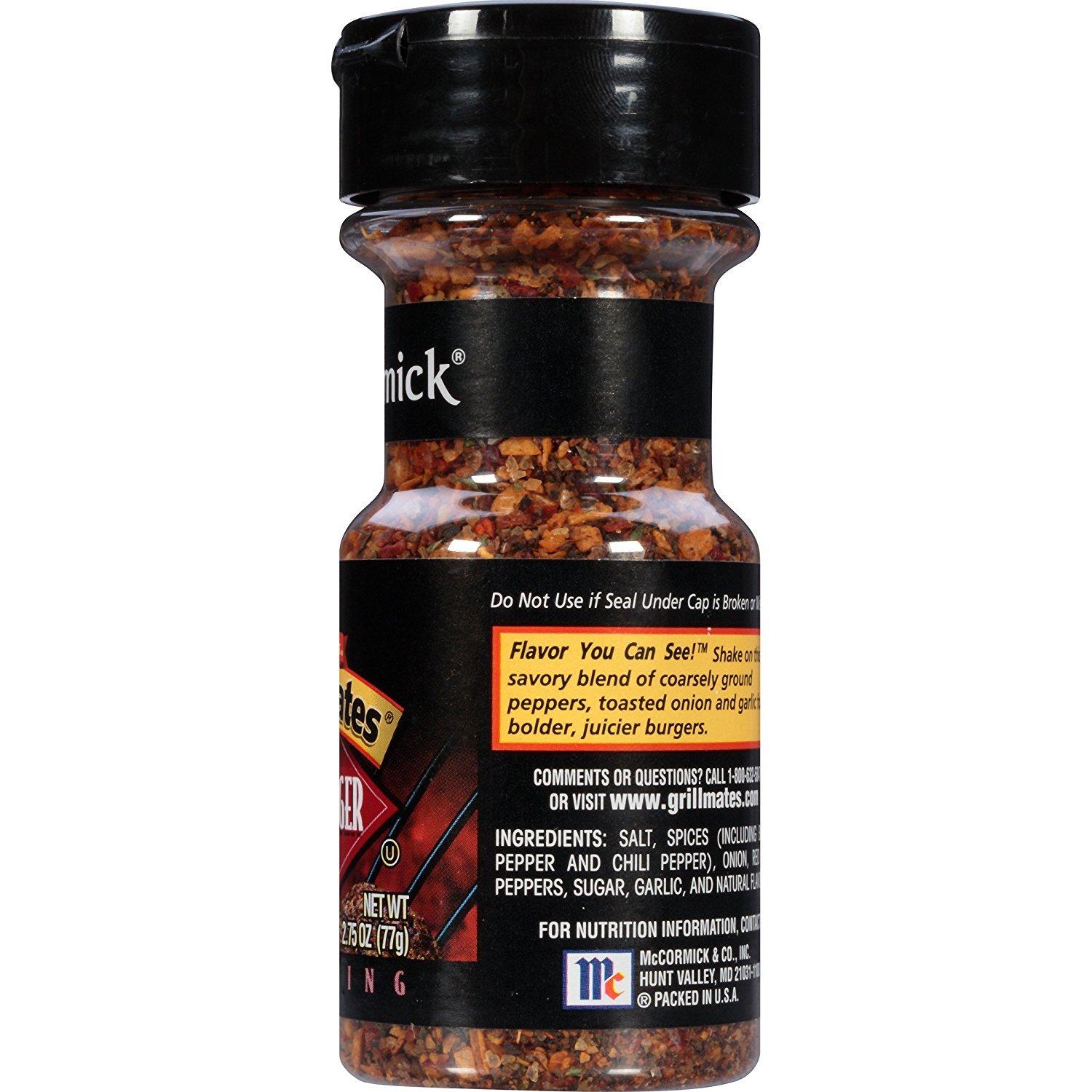 image:imageMcCormick Grill Mates Hamburger Seasoning 275 ozHamburger