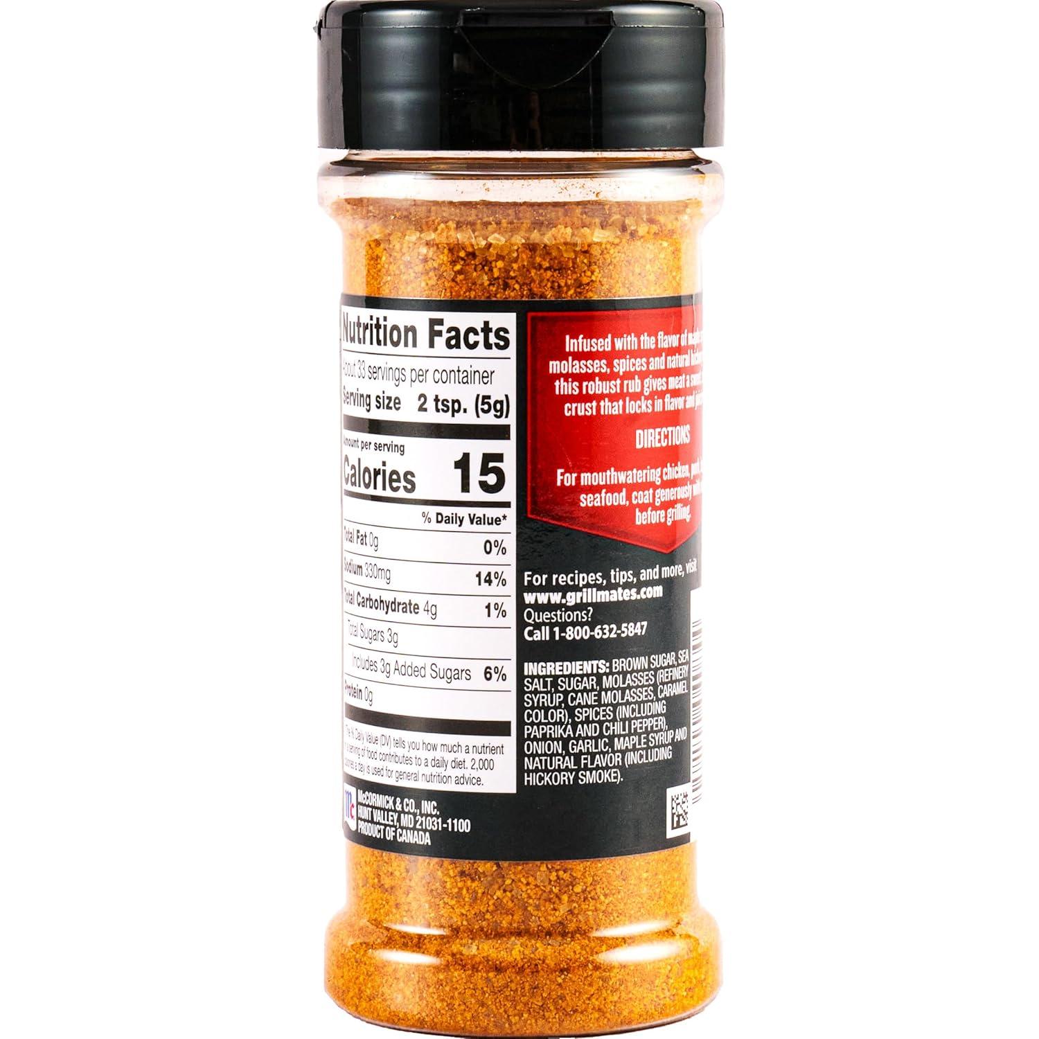 image:imageMcCormick Grill Mates Maple BBQ Rub 575 ozMaple BBQ