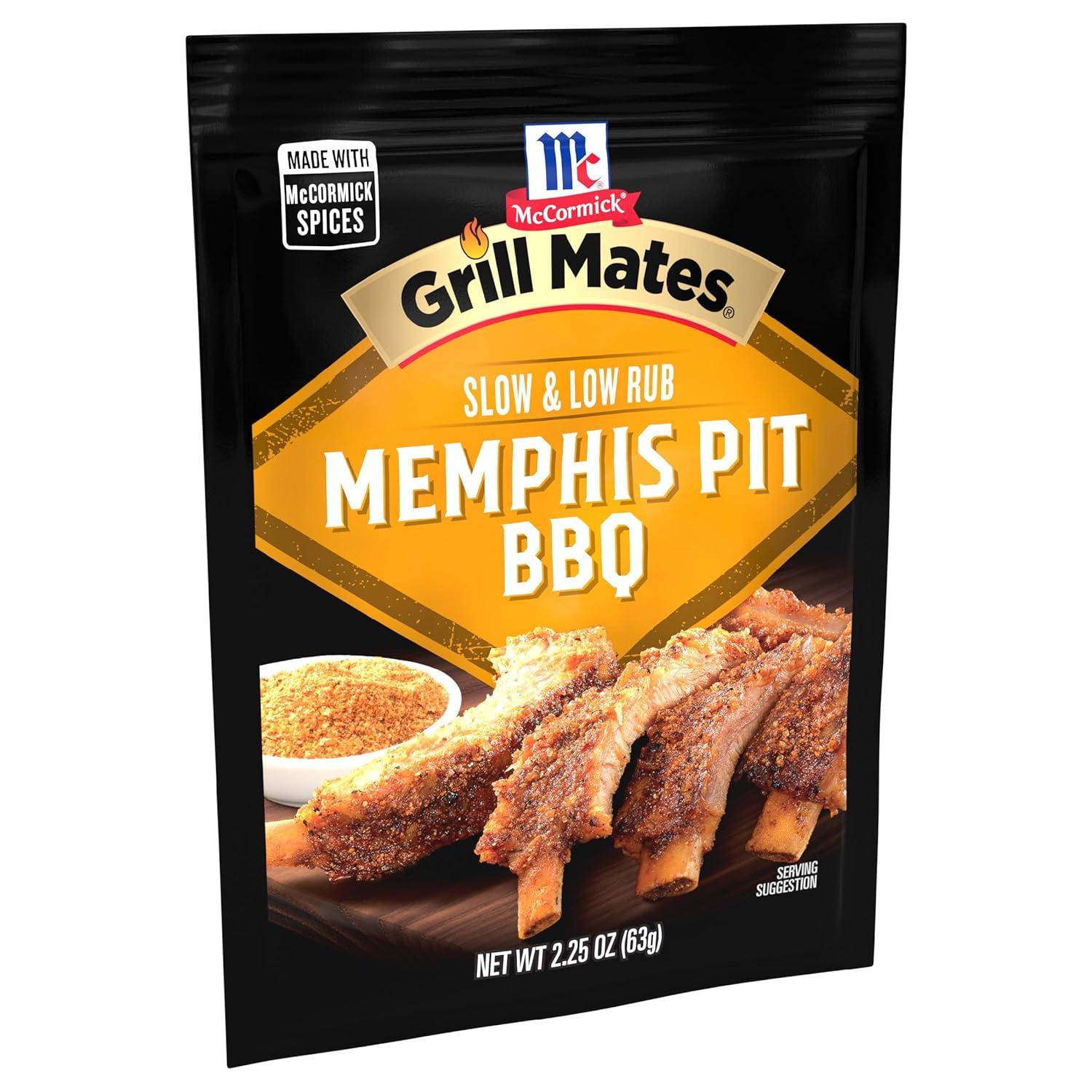 image:imageMcCormick Grill Mates Memphis Pit Barbeque Rub 225 Ounce Pack of 10225 Ounce Pack of 10