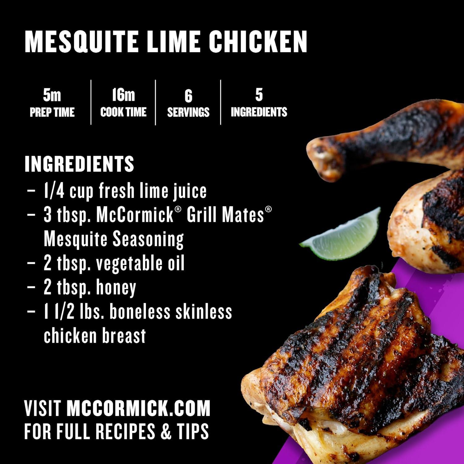 image:imageMcCormick Grill Mates Mesquite Seasoning 24 oz Pack of 6 Six 24 Ounce Containers of Mesquite BBQ Spice Versatile Use in Marinades Meats Dressings and More24 Ounce Pack of 6