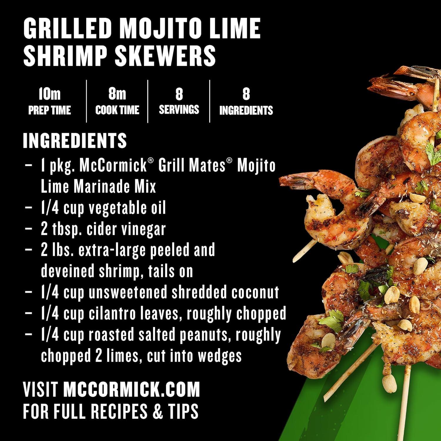 image:imageMcCormick Grill Mates Mojito Lime Marinade Mix 106 oz