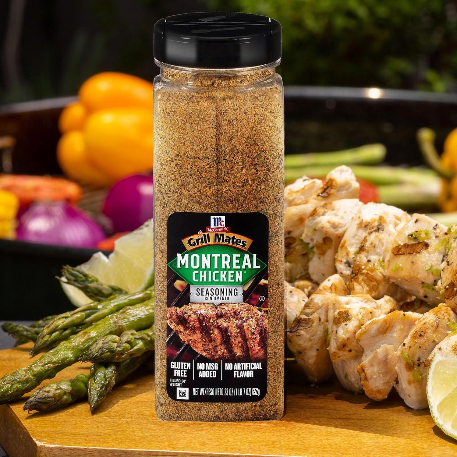 image:imageMcCormick Grill Mates Montreal Chicken Seasoning 23 oz One 23 Ounce Container of Montreal Chicken Seasoning with Blend of Garlic Onion Black and Red Pepper and Paprika for Meats and Seafood23 Ounce Pack of 1
