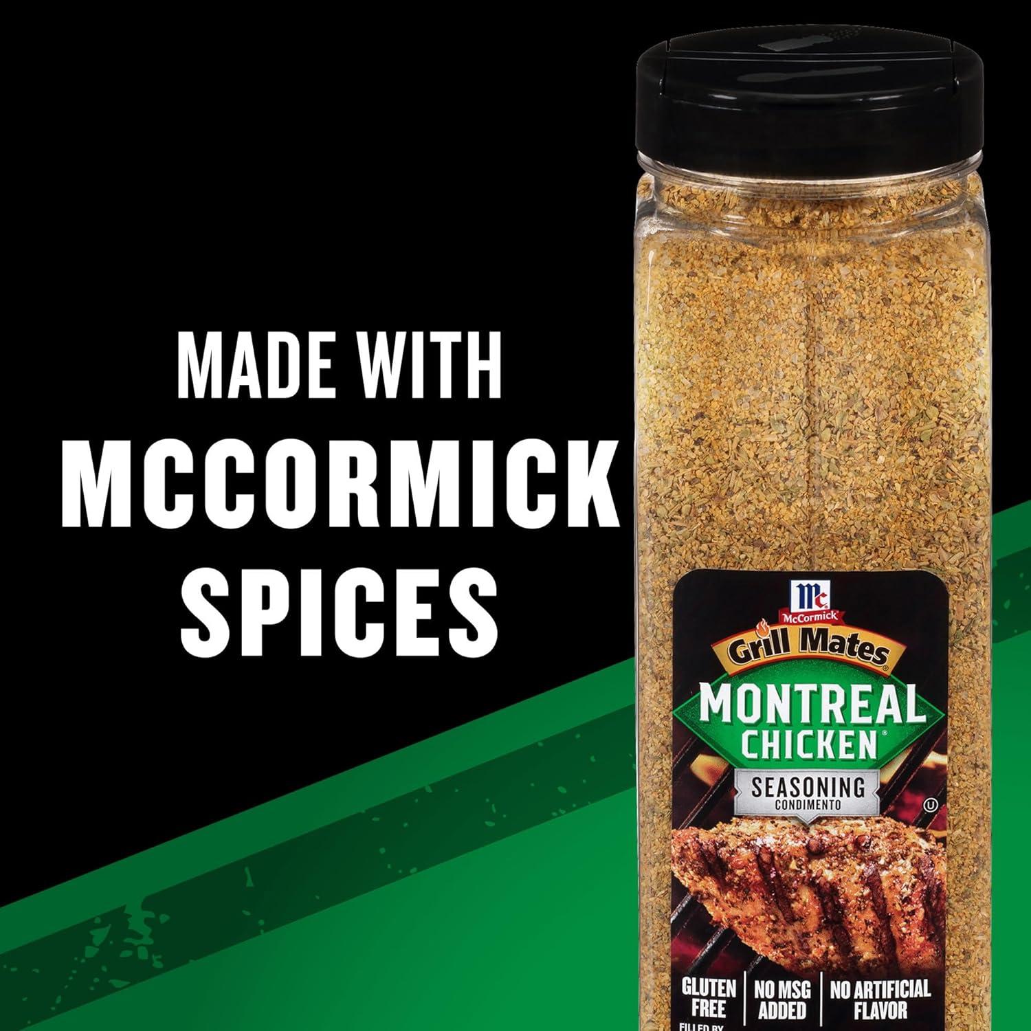 image:imageMcCormick Grill Mates Montreal Chicken Seasoning 23 oz One 23 Ounce Container of Montreal Chicken Seasoning with Blend of Garlic Onion Black and Red Pepper and Paprika for Meats and Seafood383 Ounce Pack of 6