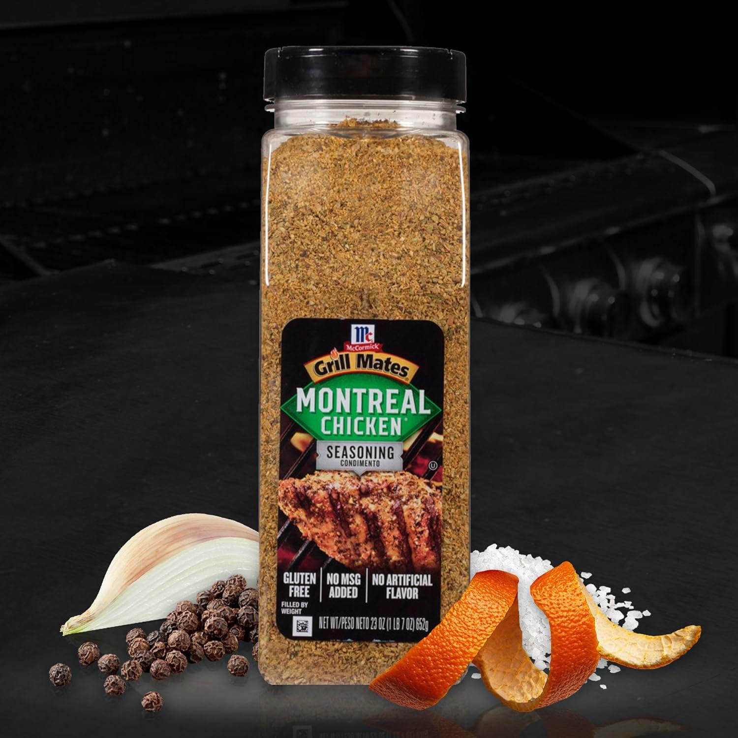 image:imageMcCormick Grill Mates Montreal Chicken Seasoning 23 oz One 23 Ounce Container of Montreal Chicken Seasoning with Blend of Garlic Onion Black and Red Pepper and Paprika for Meats and Seafood383 Ounce Pack of 6