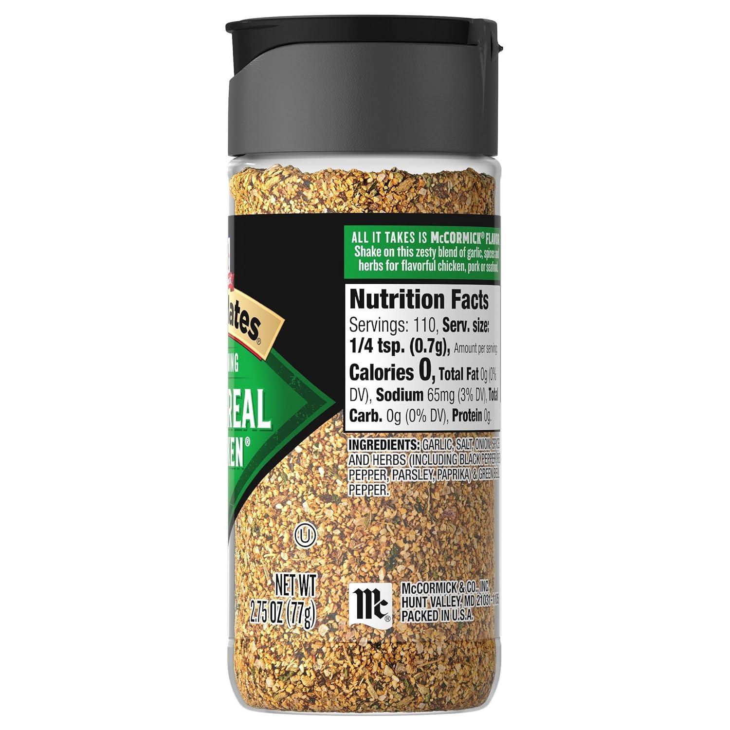 image:imageMcCormick Grill Mates Montreal Chicken Seasoning 275 oz Pack of 6275 Ounce Pack of 6