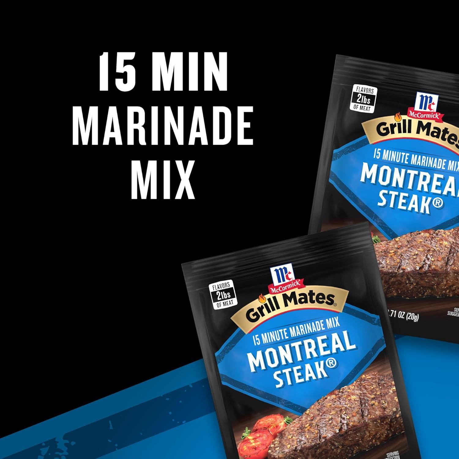 image:imageMcCormick Grill Mates Montreal Steak Marinade Mix 071 oz071 Ounce Pack of 1