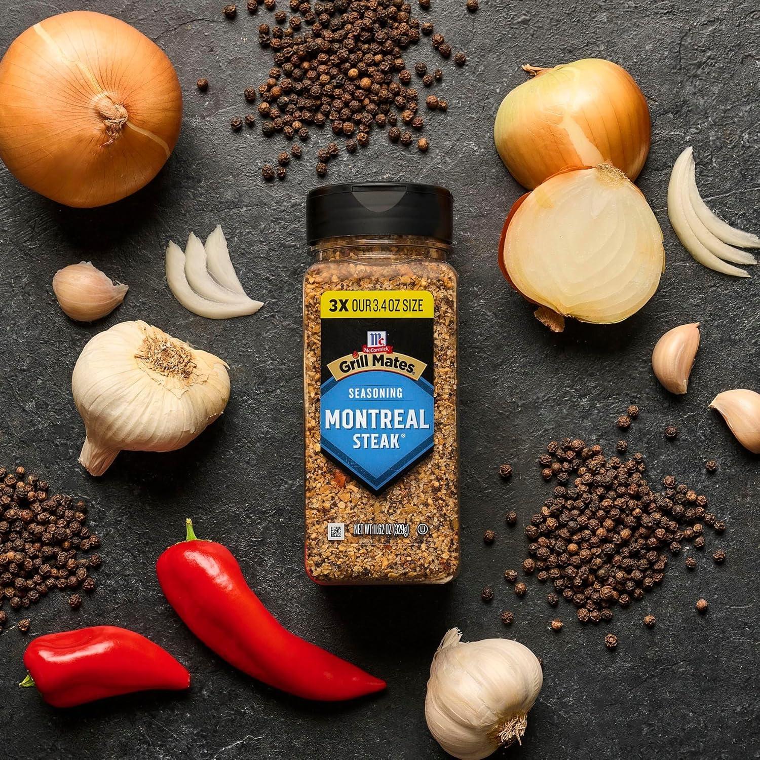 image:imageMcCormick Grill Mates Montreal Steak Seasoning 25 Less Sodium 10 OZ10 Ounce Pack of 1