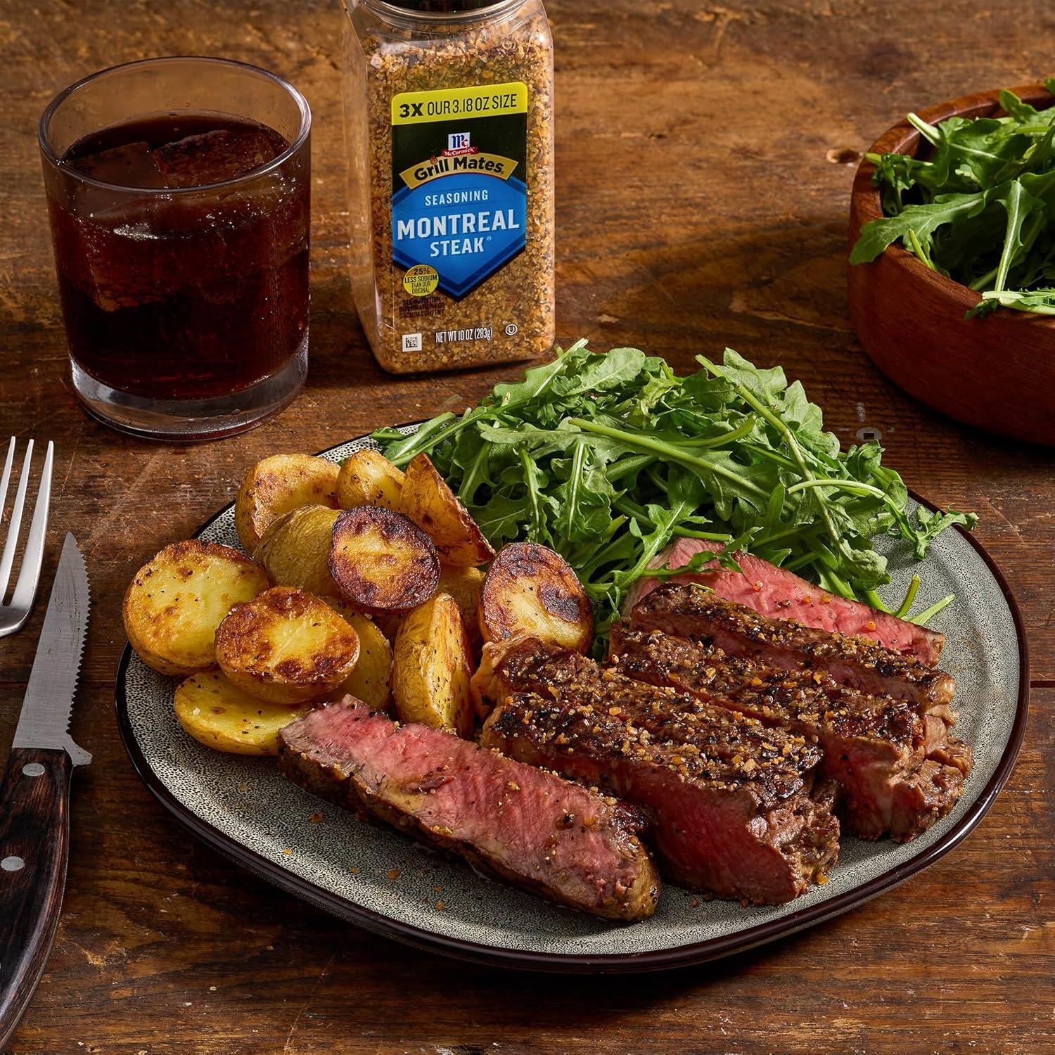 image:imageMcCormick Grill Mates Montreal Steak Seasoning 25 Less Sodium 10 OZ10 Ounce Pack of 1