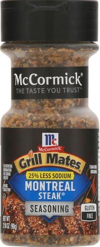 image:imageMcCormick Grill Mates Montreal Steak Seasoning 25 Less Sodium 10 OZ318 Ounce Pack of 2