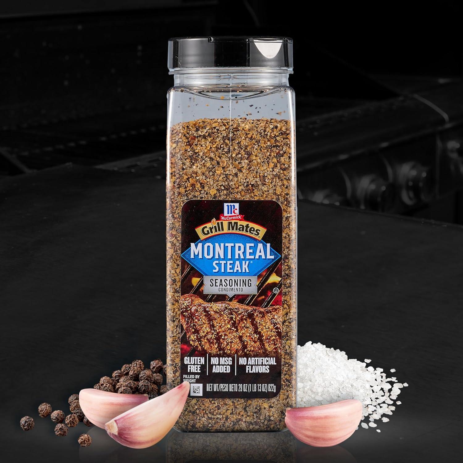 image:imageMcCormick Grill Mates Montreal Steak Seasoning 29 oz One 29 Ounce Container Montreal Steak Rub Seasoning Ideal for Steaks Ribs Burgers and Vegetables for a Zesty Flavor