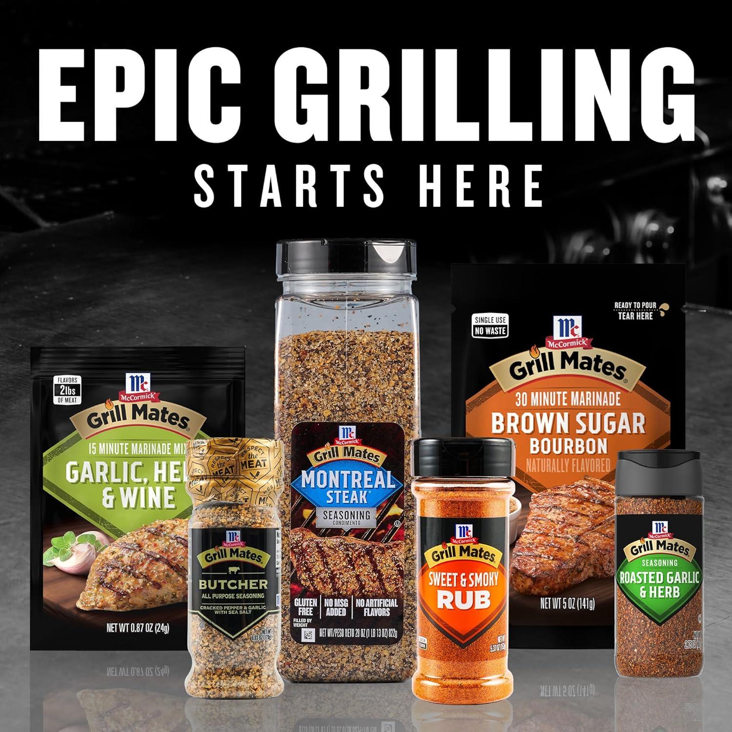 image:imageMcCormick Grill Mates Montreal Steak Seasoning 29 oz One 29 Ounce Container Montreal Steak Rub Seasoning Ideal for Steaks Ribs Burgers and Vegetables for a Zesty Flavor