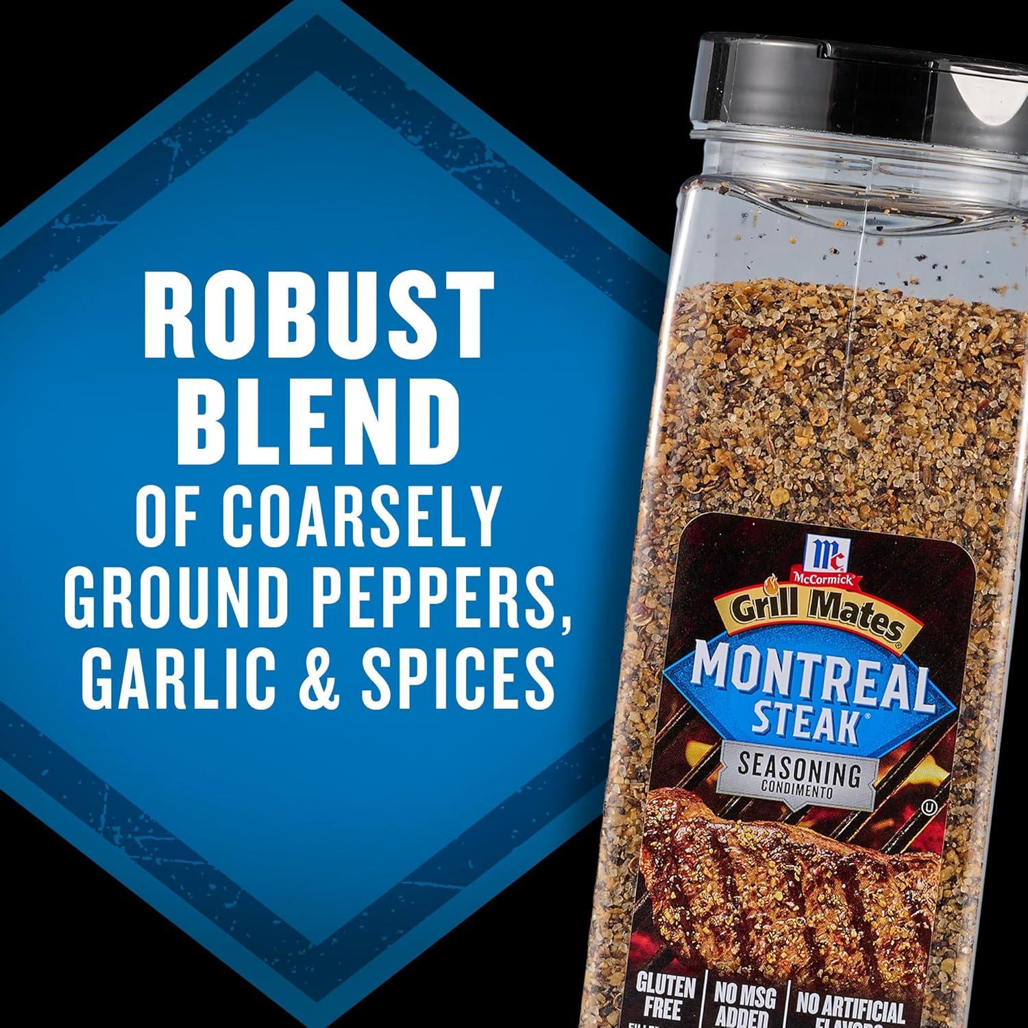 image:imageMcCormick Grill Mates Montreal Steak Seasoning 29 oz One 29 Ounce Container Montreal Steak Rub Seasoning Ideal for Steaks Ribs Burgers and Vegetables for a Zesty Flavor