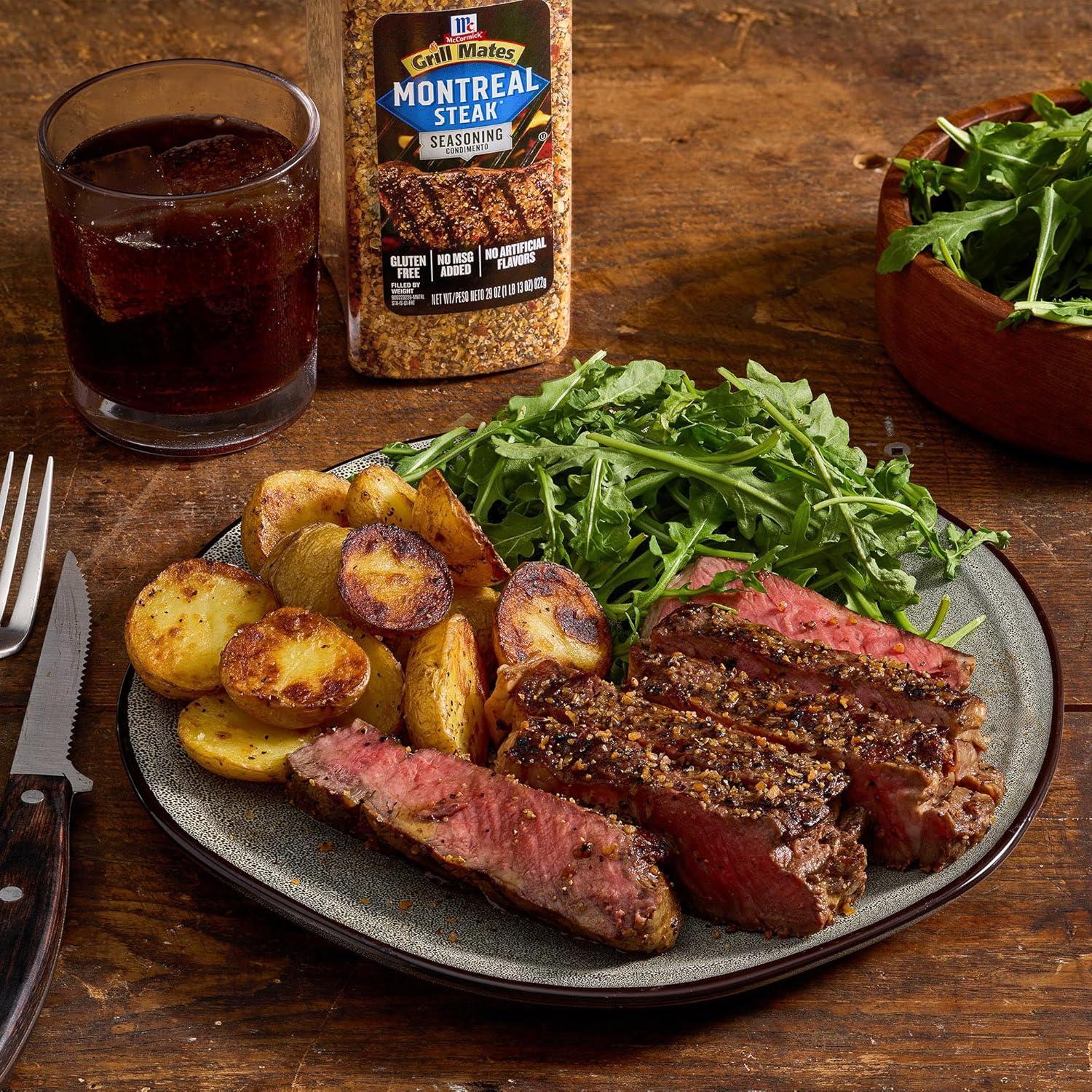 image:imageMcCormick Grill Mates Montreal Steak Seasoning 29 oz One 29 Ounce Container Montreal Steak Rub Seasoning Ideal for Steaks Ribs Burgers and Vegetables for a Zesty Flavor