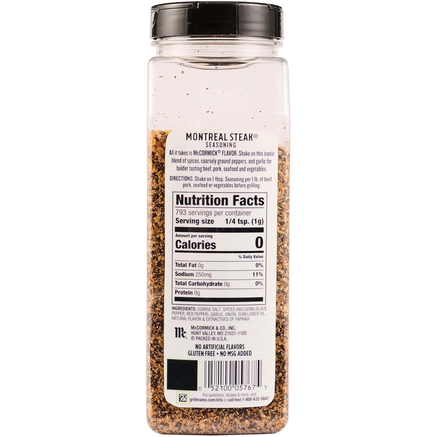 image:imageMcCormick Grill Mates Montreal Steak Seasoning 34 oz Pack of 628 Ounce Pack of 1
