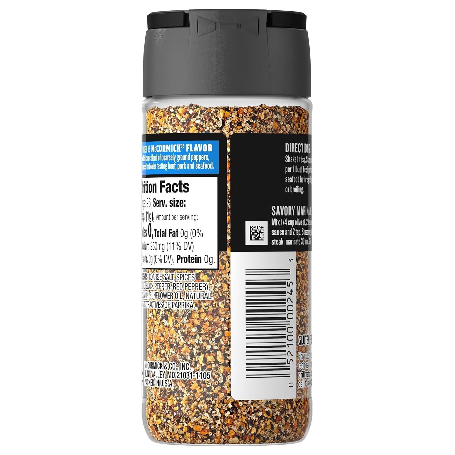 image:imageMcCormick Grill Mates Montreal Steak Seasoning 34 oz Pack of 634 Ounce Pack of 1