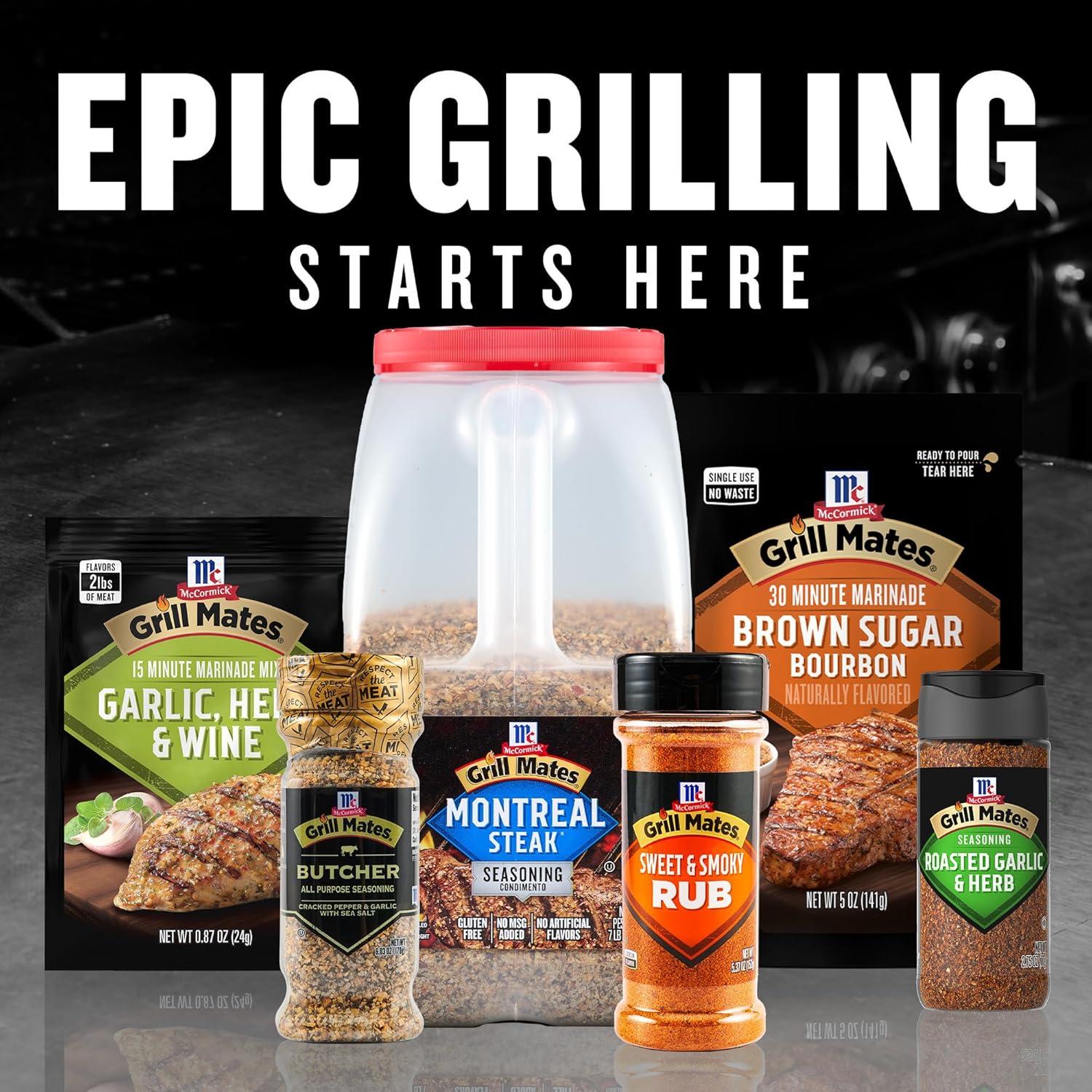 image:imageMcCormick Grill Mates Montreal Steak Seasoning 7 lb Pack of 3 Three 7 Pound Containers Montreal Steak Rub Seasoning Ideal for Steaks Ribs Burgers and Vegetables for a Zesty Flavor3733 Ounce Pack of 3
