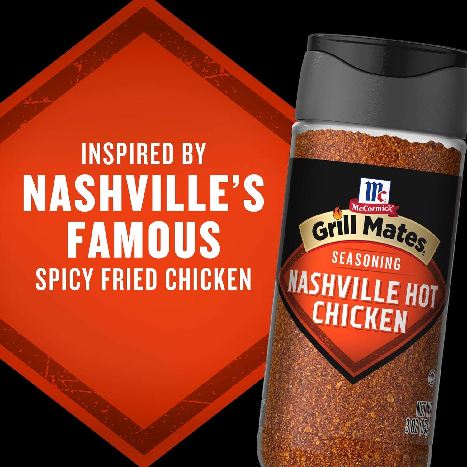 image:imageMcCormick Grill Mates Nashville Hot Chicken Seasoning 3 oz3 Ounce Pack of 1
