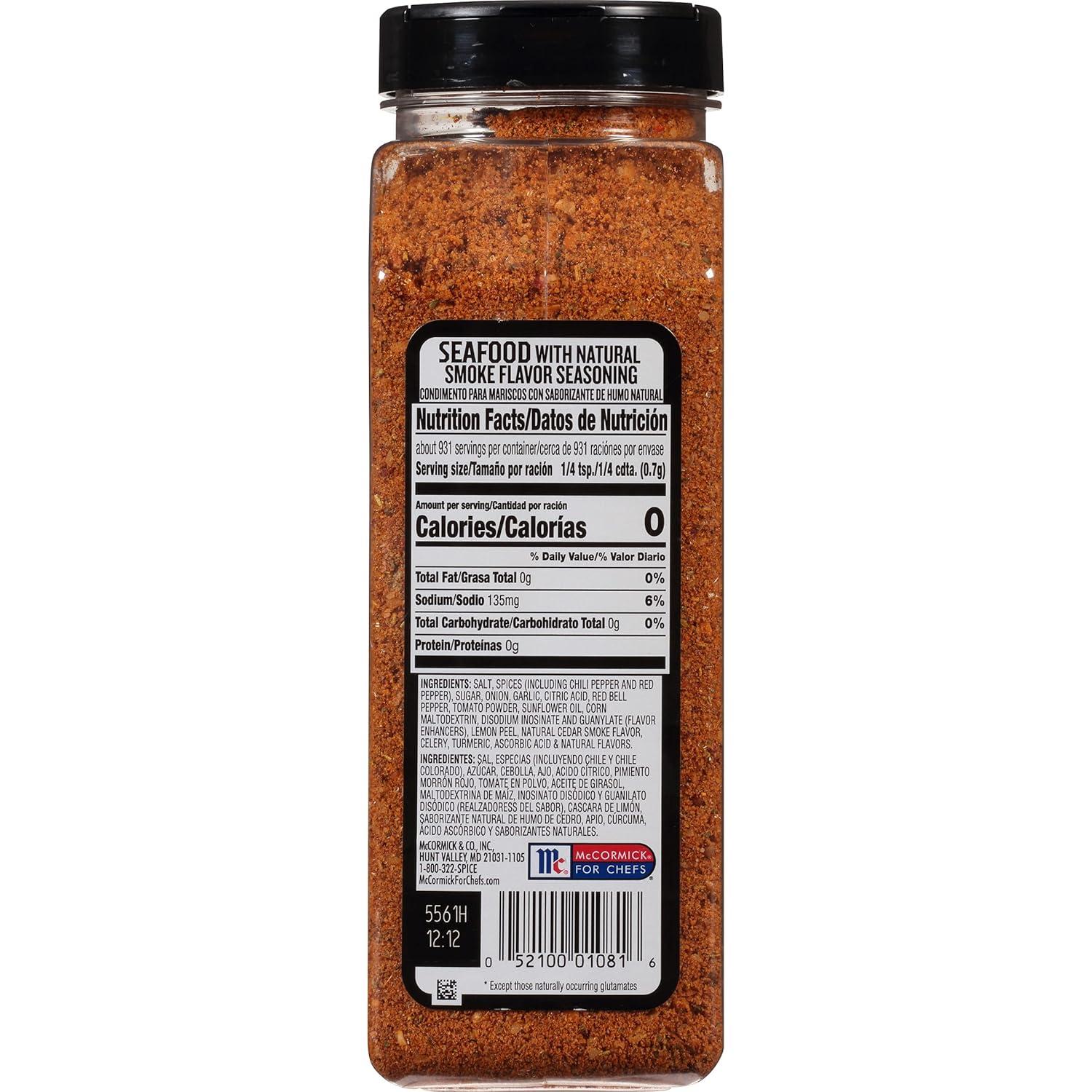 image:imageMcCormick Grill Mates Seafood Seasoning 23 oz One 23 Ounce Container of Fish Seasoning Enhancing Flavor of Seafood Beef Poultry Vegetable Dishes and More